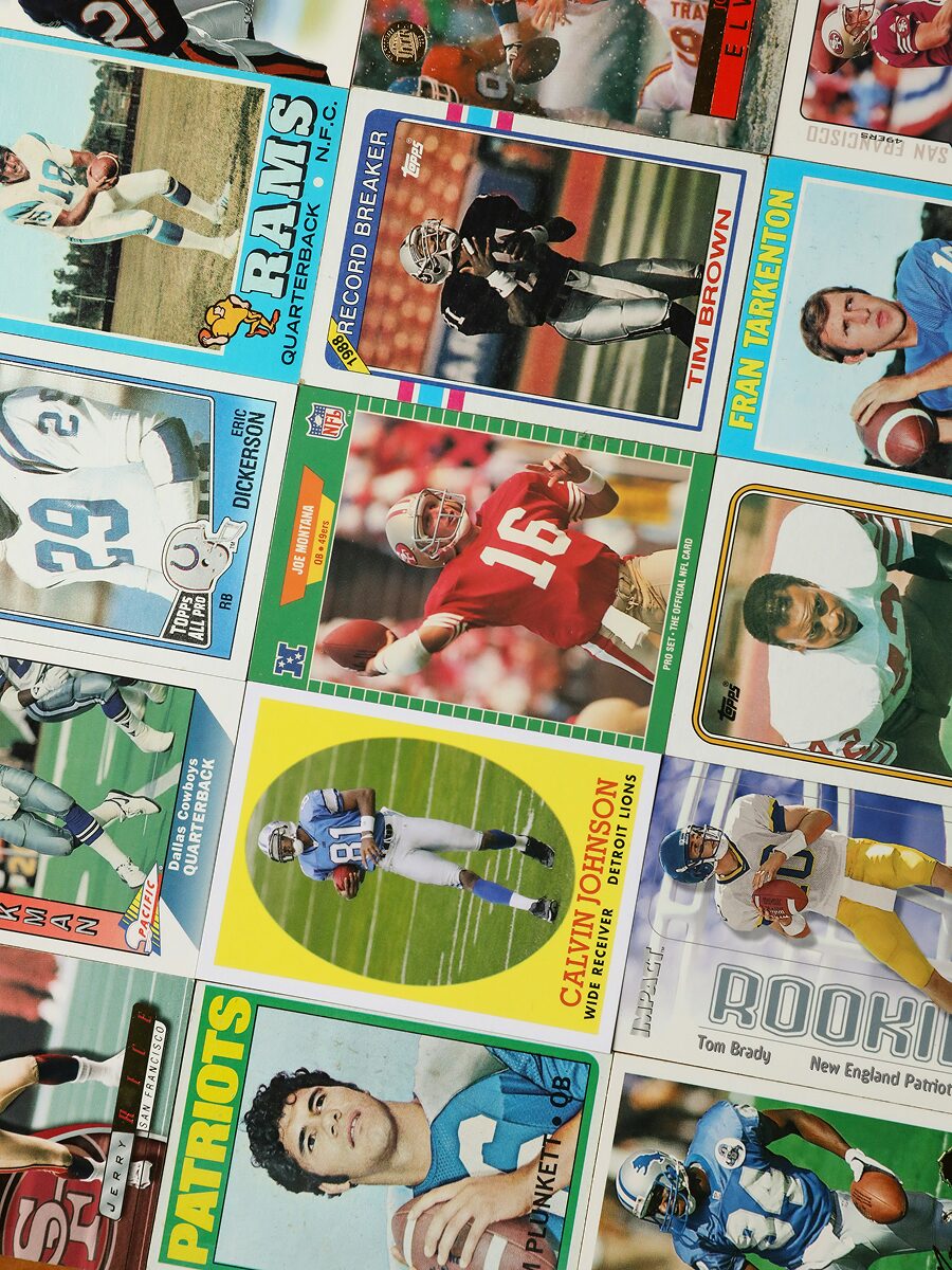 Sports cards and memorabilia collection